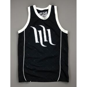 Hart & Huntington Men's S Tank Sleeveless Shirt Jersey Black White‎ S